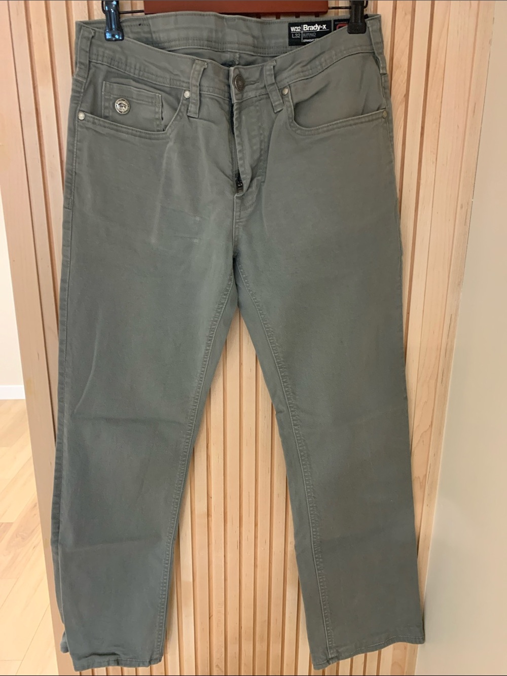 Buffalo David Bitton Brady-x Straight Stretch Pants in Gray - Picture 4 of 6
